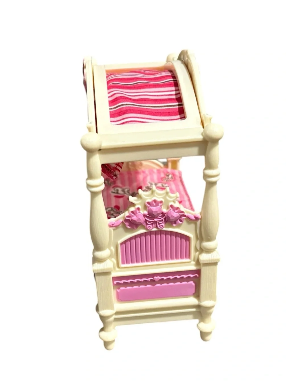 Fisher Price Loving Family Dollhouse Figure Kids Bed W/ Canopy